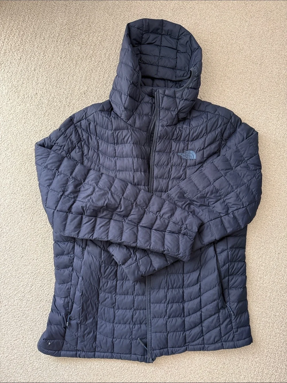 The North Face Dark Navy Quilted Hooded Puffer